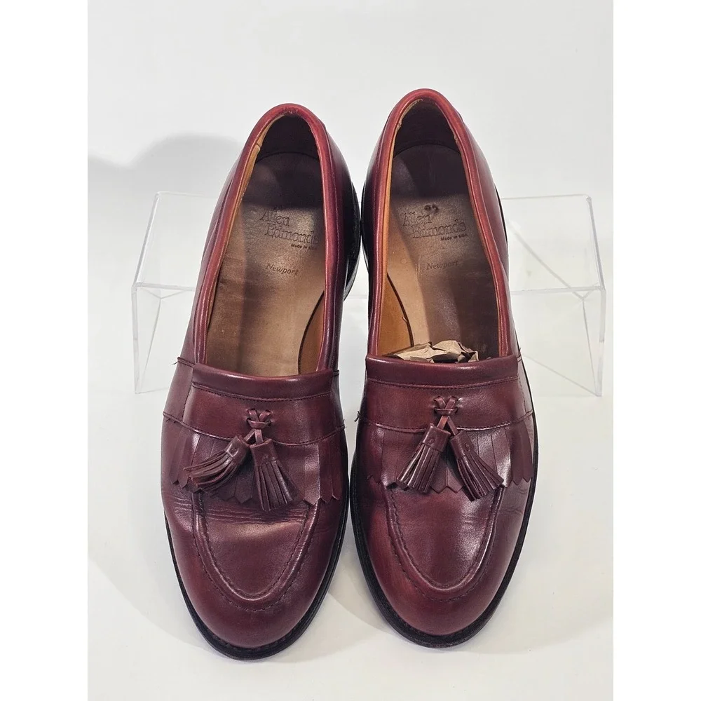 Allen Edmonds Newport Tassel Kiltie Loafers Moc Toe Leather Men's 12‎ Shoes EUC